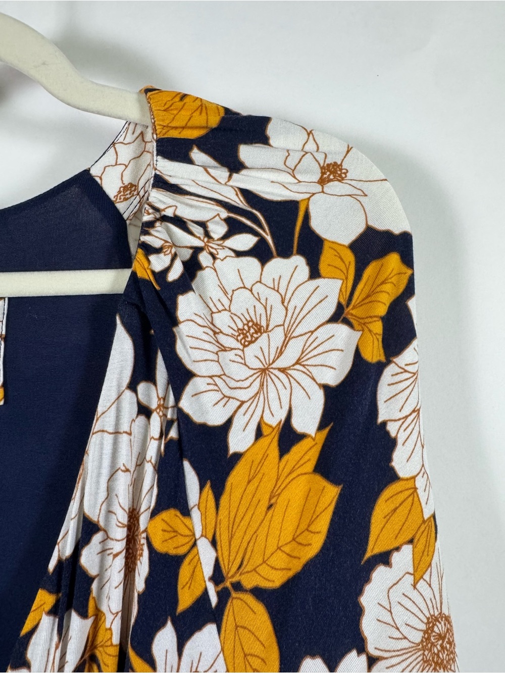 Maeve Anthropologie Angelique Floral Wrap Dress Large Stretch Cottagecore Office - Picture 4 of 15